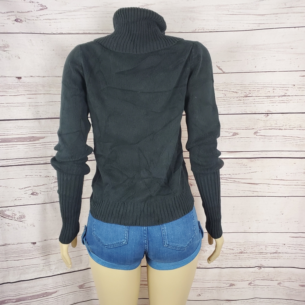 old navy black small cowl neck sweater ( 5 for $20 ) - Picture 6 of 9
